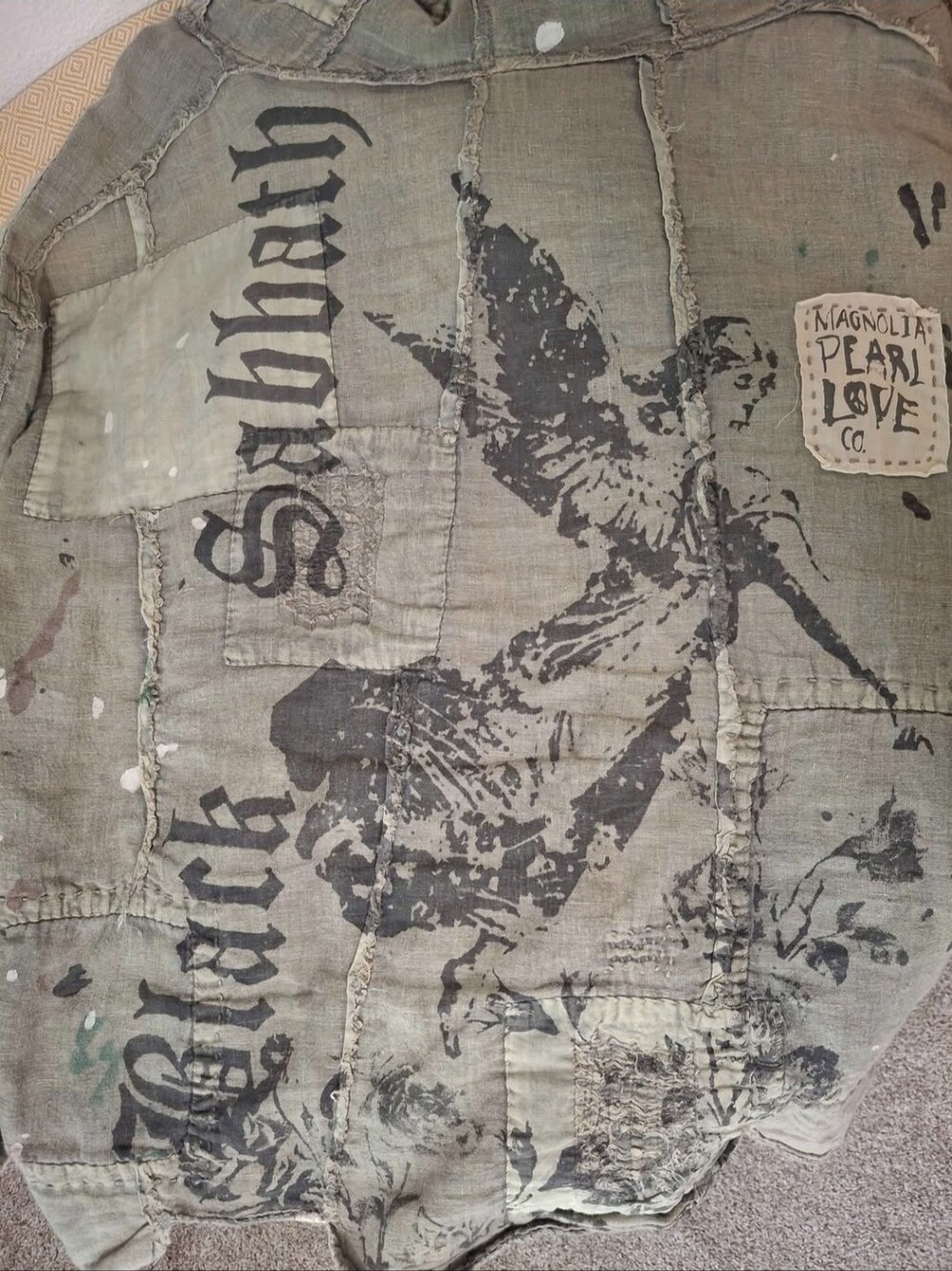 Magnolia Pearl Eden Roth Black Sabbath Jacket Hoodie Patchwork One Size
